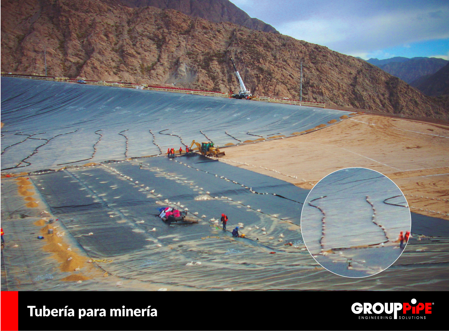 Imagen de obra: Captación de mineral. Minera Andina del Sol, (Minera Barrik).